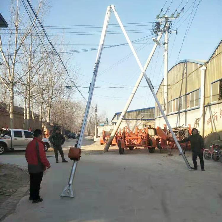 电杆立杆机 三角抱杆 供应18米立杆机 山区立杆机