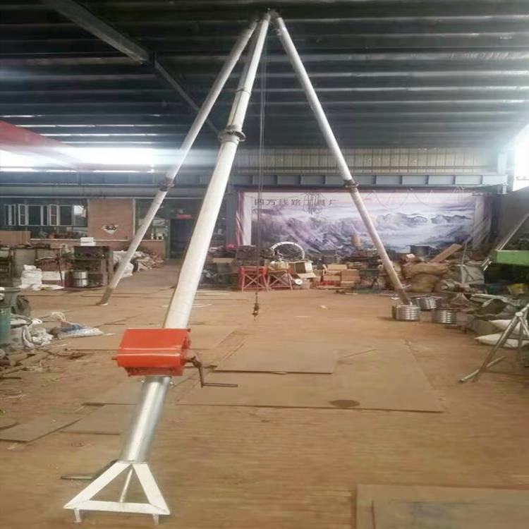 智纬8-15米电杆铝合金立杆机 铝合金拔杆 铝合金三脚架立杆机 18米分体抱杆