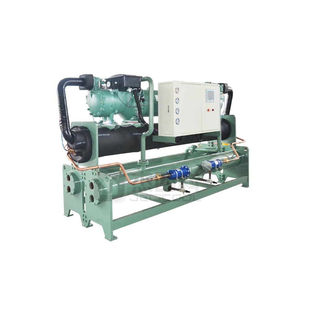 水泥搅拌站冷却用 100HP水冷式低温螺杆机 节能工业冷水机