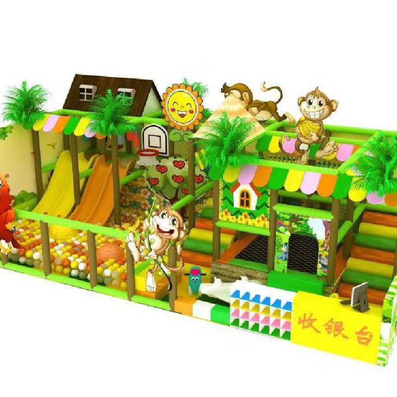 森林绿化风格淘气堡阜阳儿童乐园定制室内儿童乐园