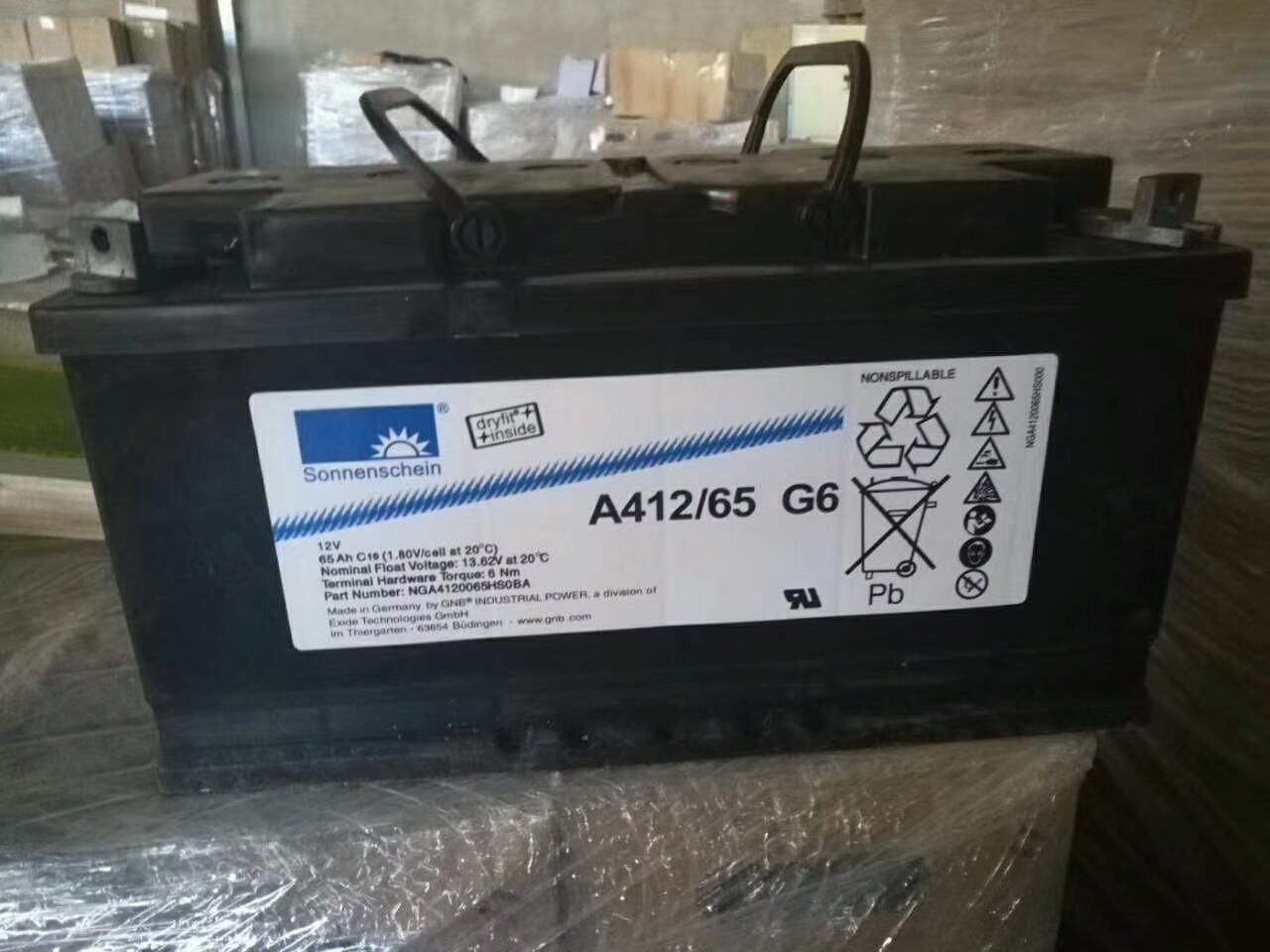 德国阳光蓄电池12V65AH UPS蓄电** 山东济南精品一级代理商