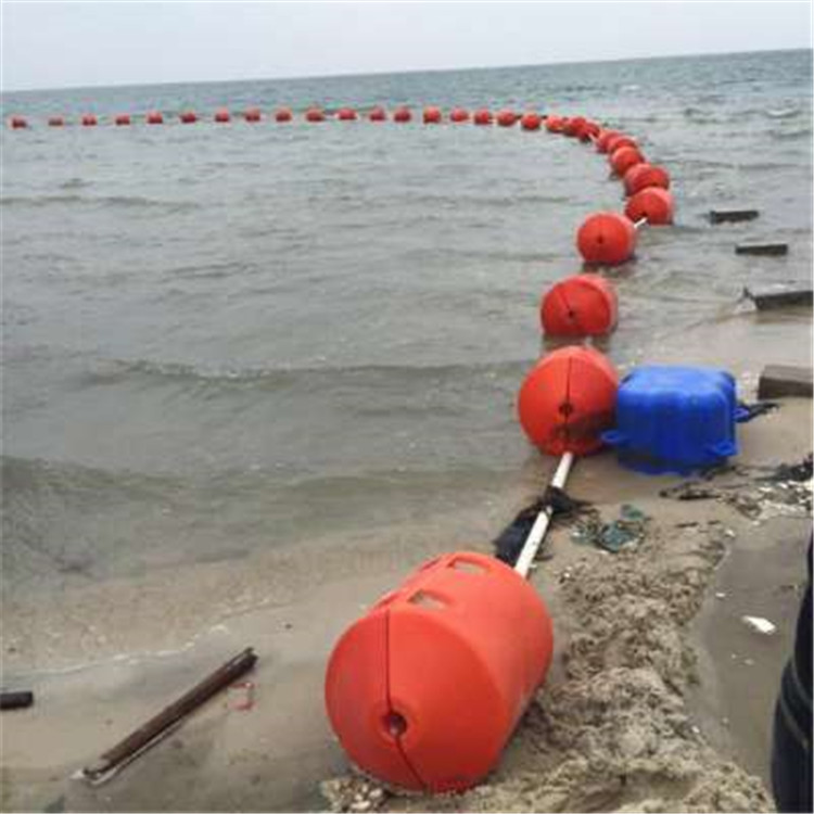 启东海上警示浮带 橙色圆柱形喷子塑料浮筒