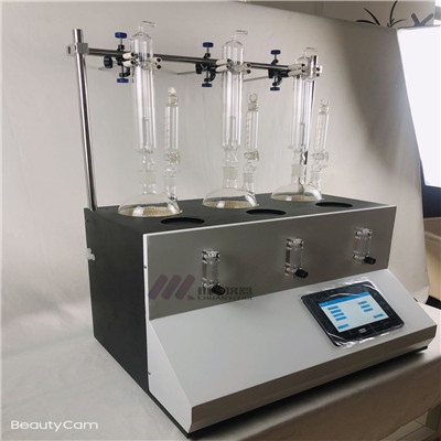 4联外接循环水蒸馏仪 CYSO2-4 一体化蒸馏仪 智能氨氮蒸馏器