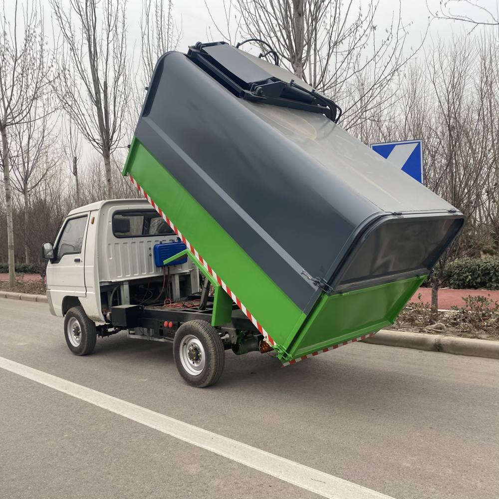 骞润电动挂桶垃圾车 小型压缩垃圾车多功能垃圾收集车