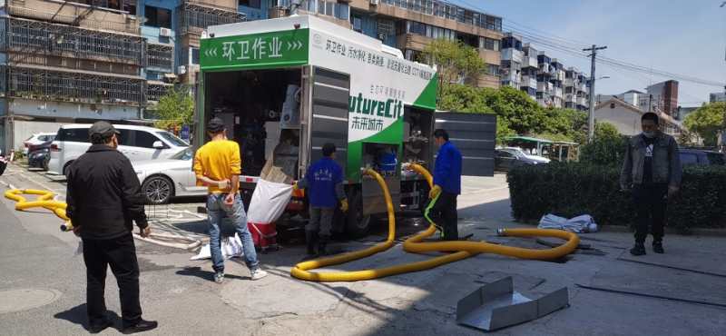 天津城市化粪池污水污泥现场处理污水净化污水处理车