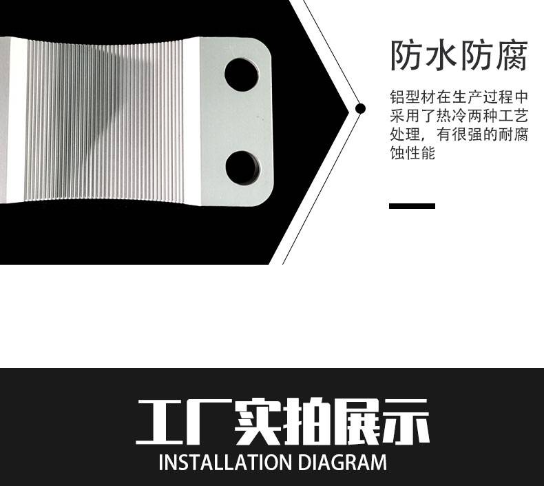 COB灯筒散热器大口径工业铝型材空心性能好阳极氧化处理可个性化订做【荣巨富】