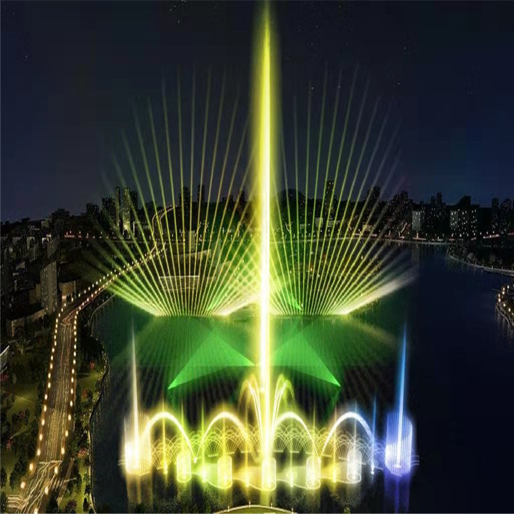 水幕电影喷泉 哈尔滨大型彩色音乐喷泉设计 河北传古园林古建筑工程有限公司