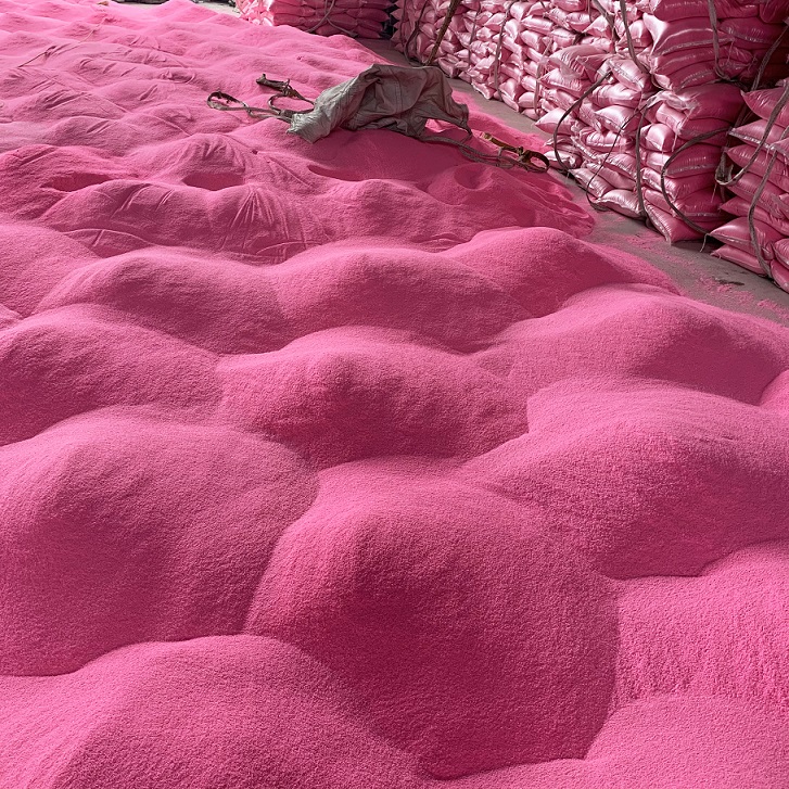 网红打卡景点用粉红色沙子 沙滩布景用粉色海滩砂