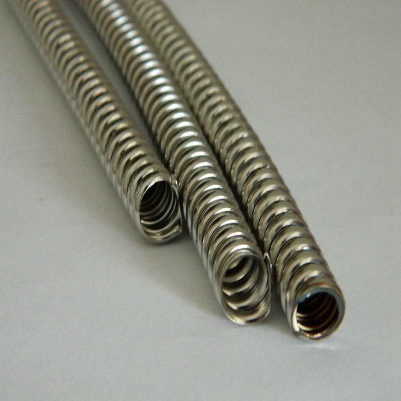 单钩不锈钢金属软管 内径4mm单扣不锈钢穿线蛇皮管