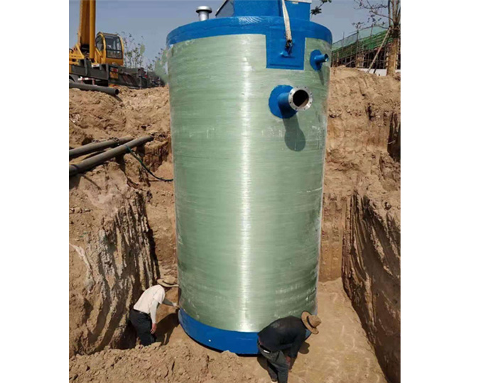 上海 宏利恒 制造玻璃钢污水提升泵站 直径3.8污水管网