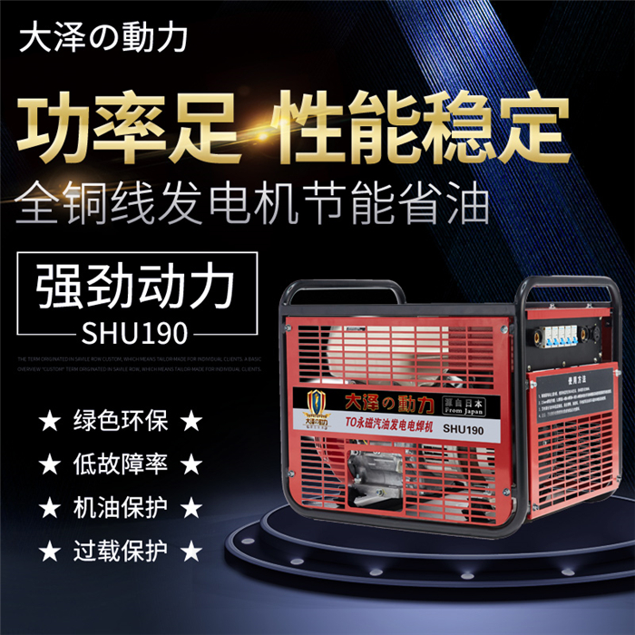 大泽-本田190A汽油发电电焊机优点
