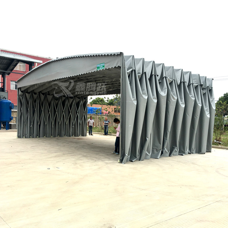 深圳移动推拉雨蓬批发厂家 推拉帆布雨棚 定制安装