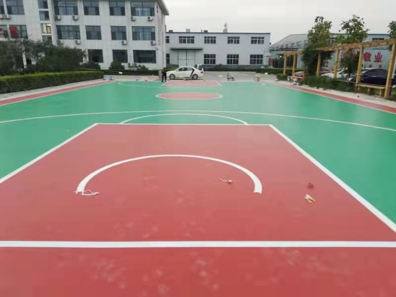 万宁篮球场地厂家 硅pu场地 实地设计