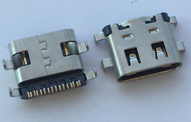TYPE-C 16P母座 USB 沉板0.8 带弹片
