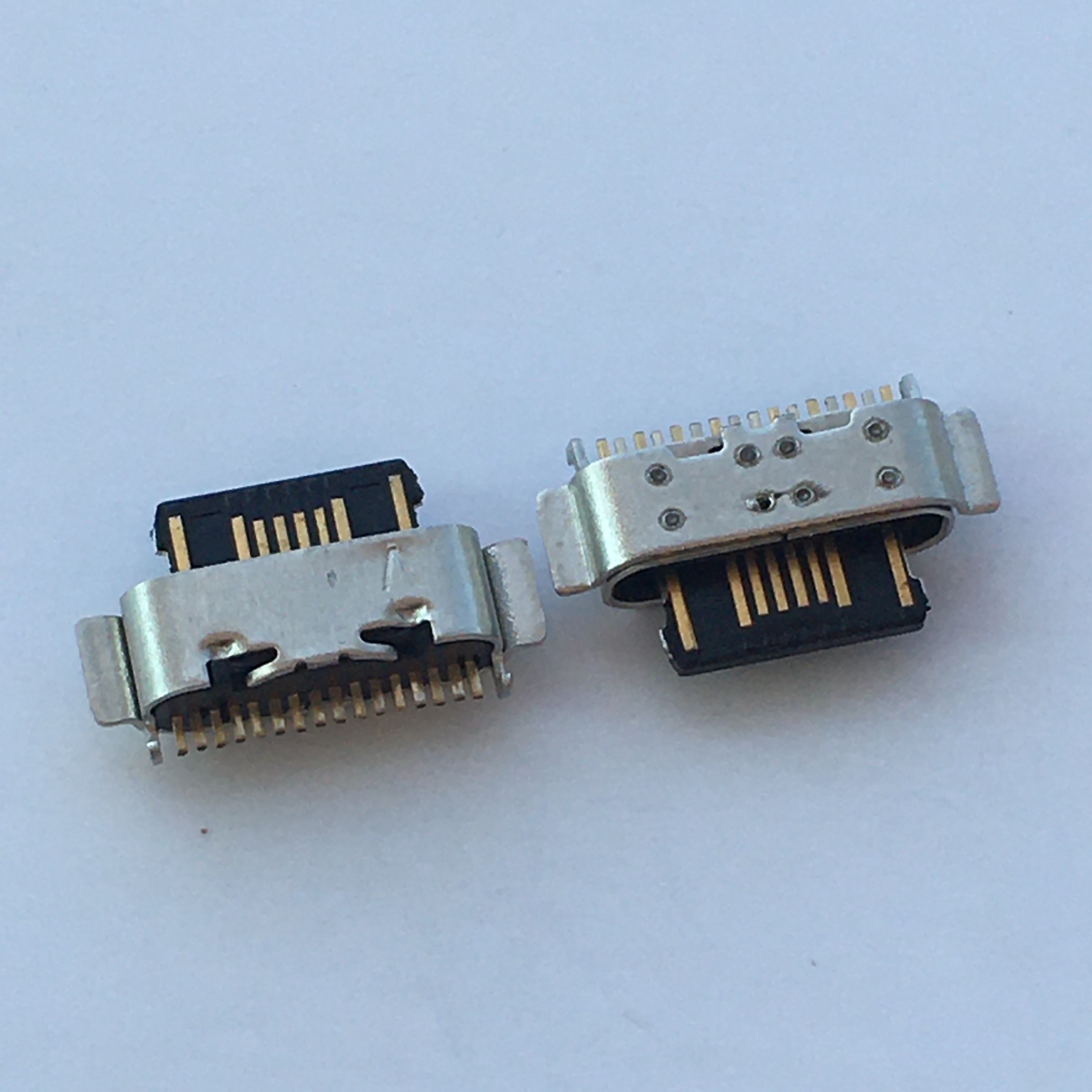 TYPE-C 16P母座 USB 3.1单排贴片SMT 四脚插板6.5