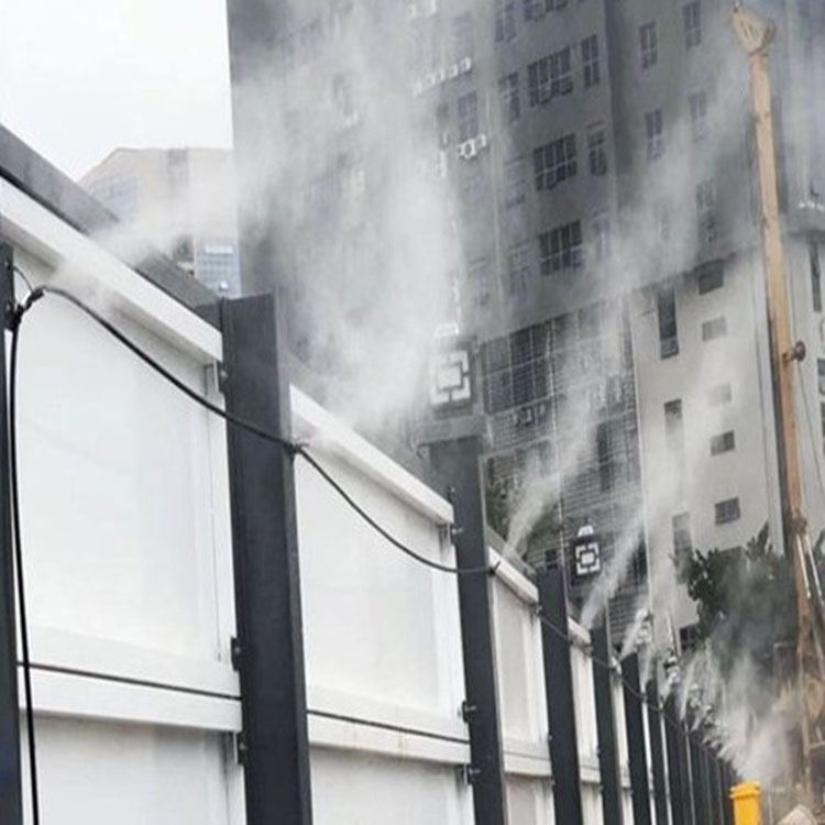 甘孜工地围挡喷淋设备生产厂家 工地围墙防尘喷雾