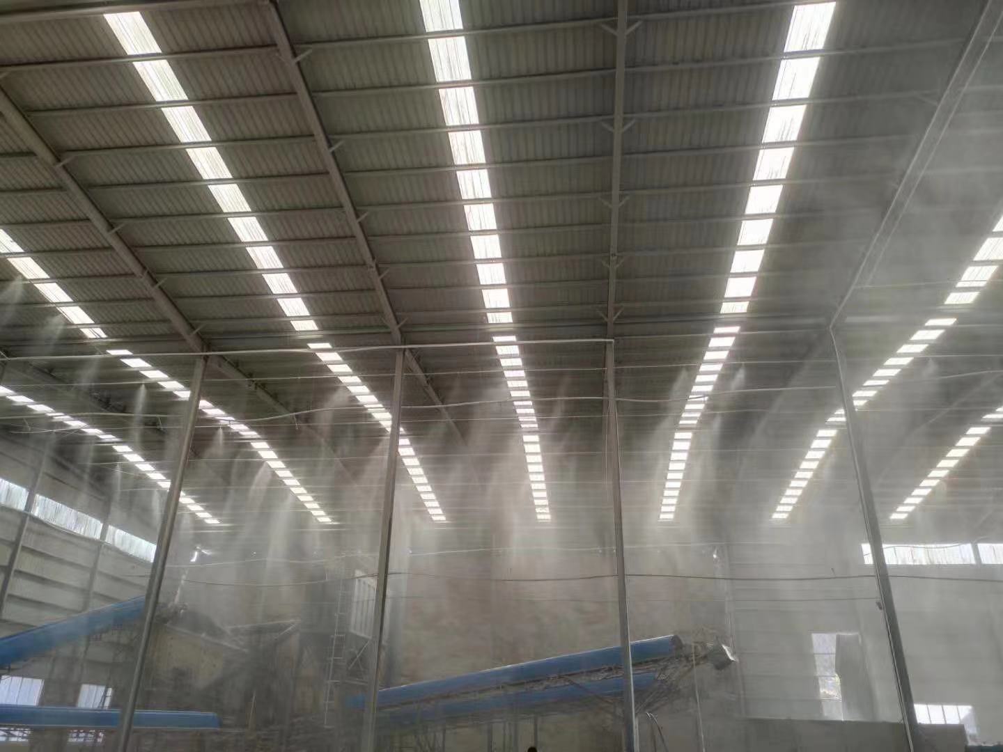 新疆乌鲁木齐料场环保水雾降尘喷淋装置