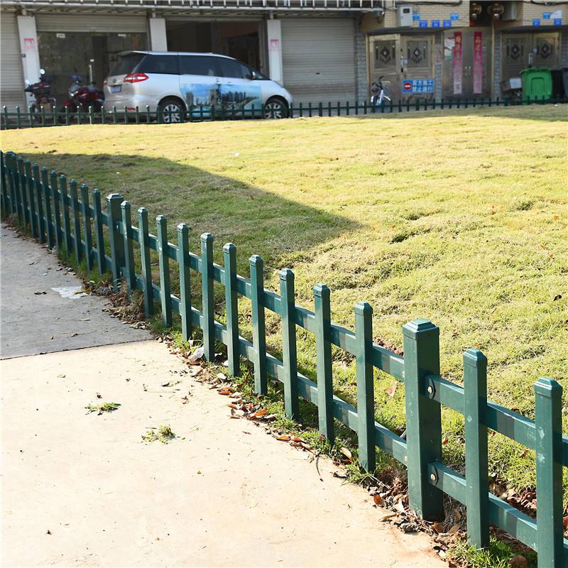 墨绿色草坪栏杆 院墙施工护栏 企业绿化隔离栅
