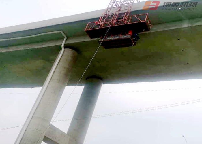 哈尔滨高铁桥排水管施工吊篮