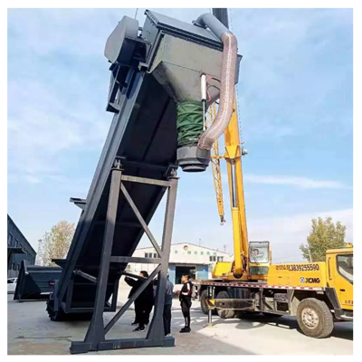 上海铁路集装箱拆箱卸灰机 粉煤灰集装箱卸车机 固定式粉料卸灰机