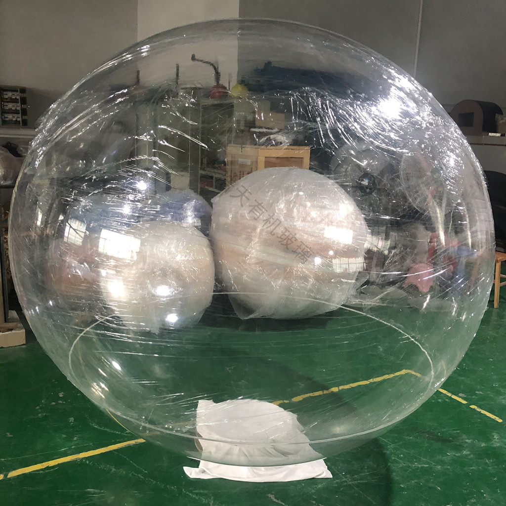 大型水晶塑料空心半球亚克力婚庆圣诞道具装饰球橱窗玄关吊球网红泡泡屋