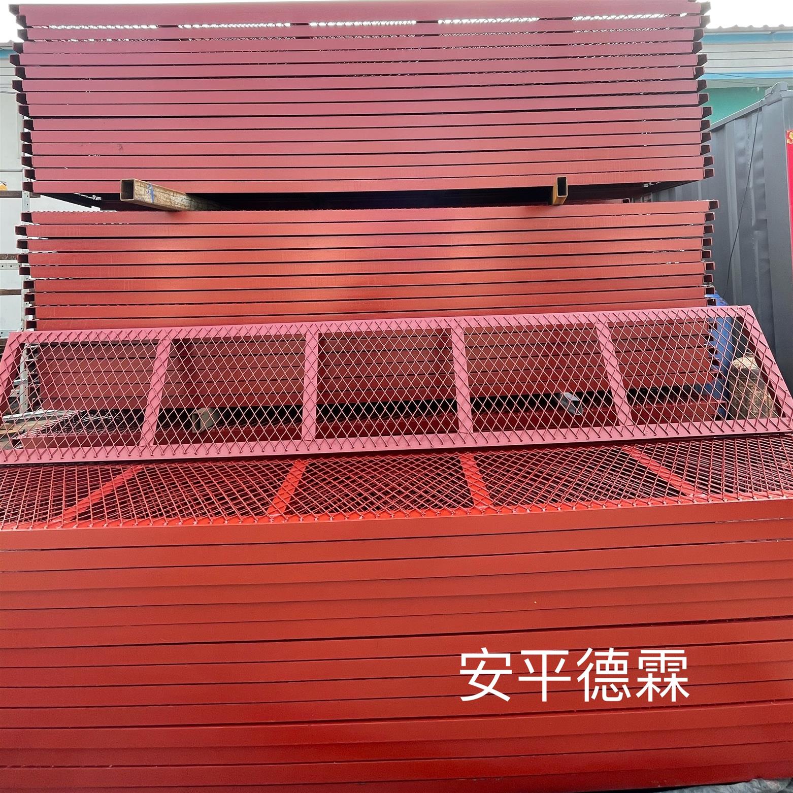 鋼格柵板走道 貴陽紅色盾構地鐵走道板生產廠家