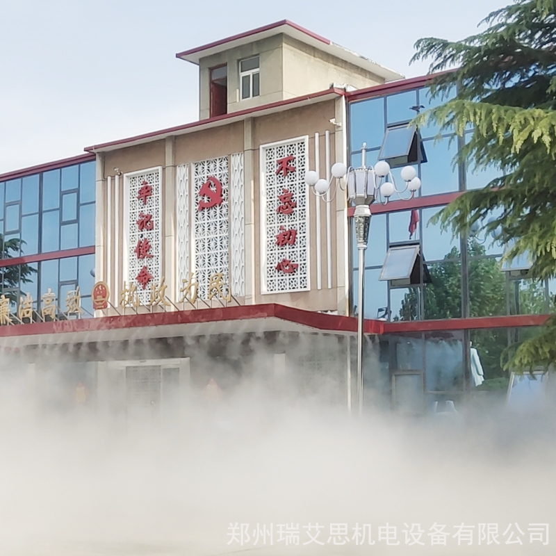 杭州小区人造雾