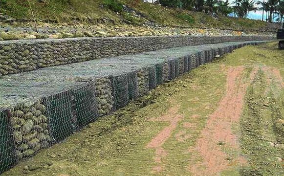 pvc石笼网厂家 养鸡围栏铁丝网 堤坡防护石笼网 现货优惠