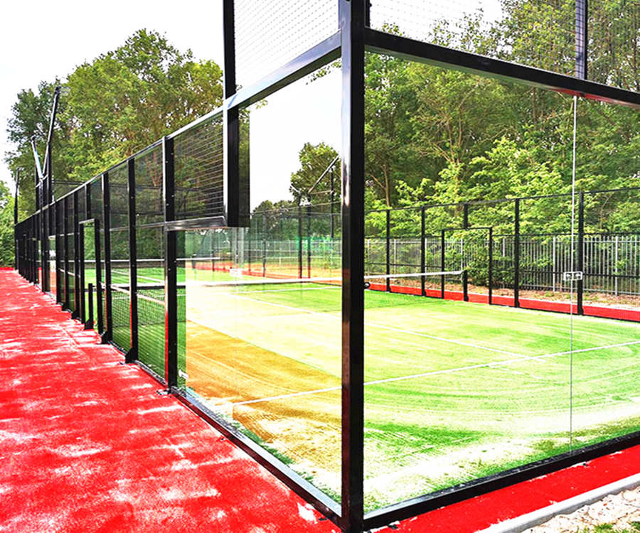一体式笼式网球场馆建造-卷曲人工草坪