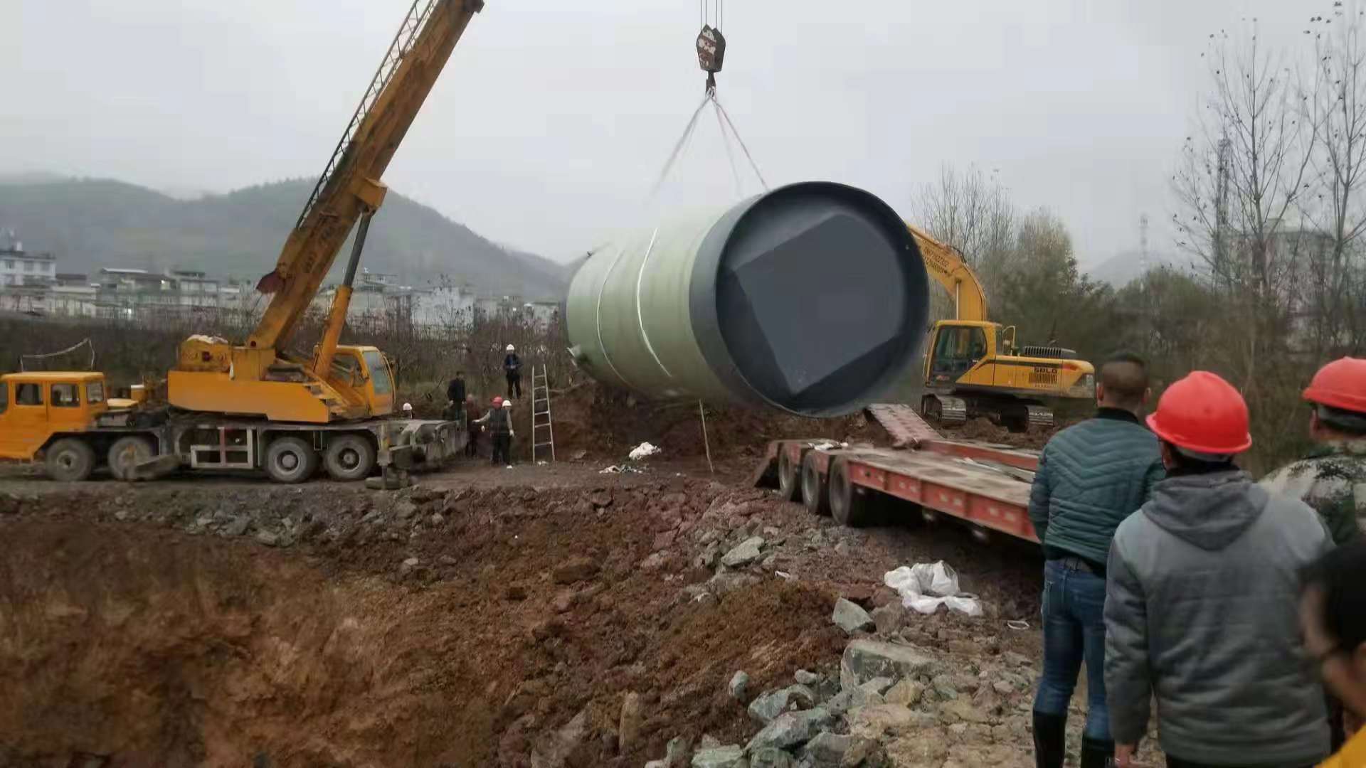 赤峰全新第四代地埋污水提升泵站現場
