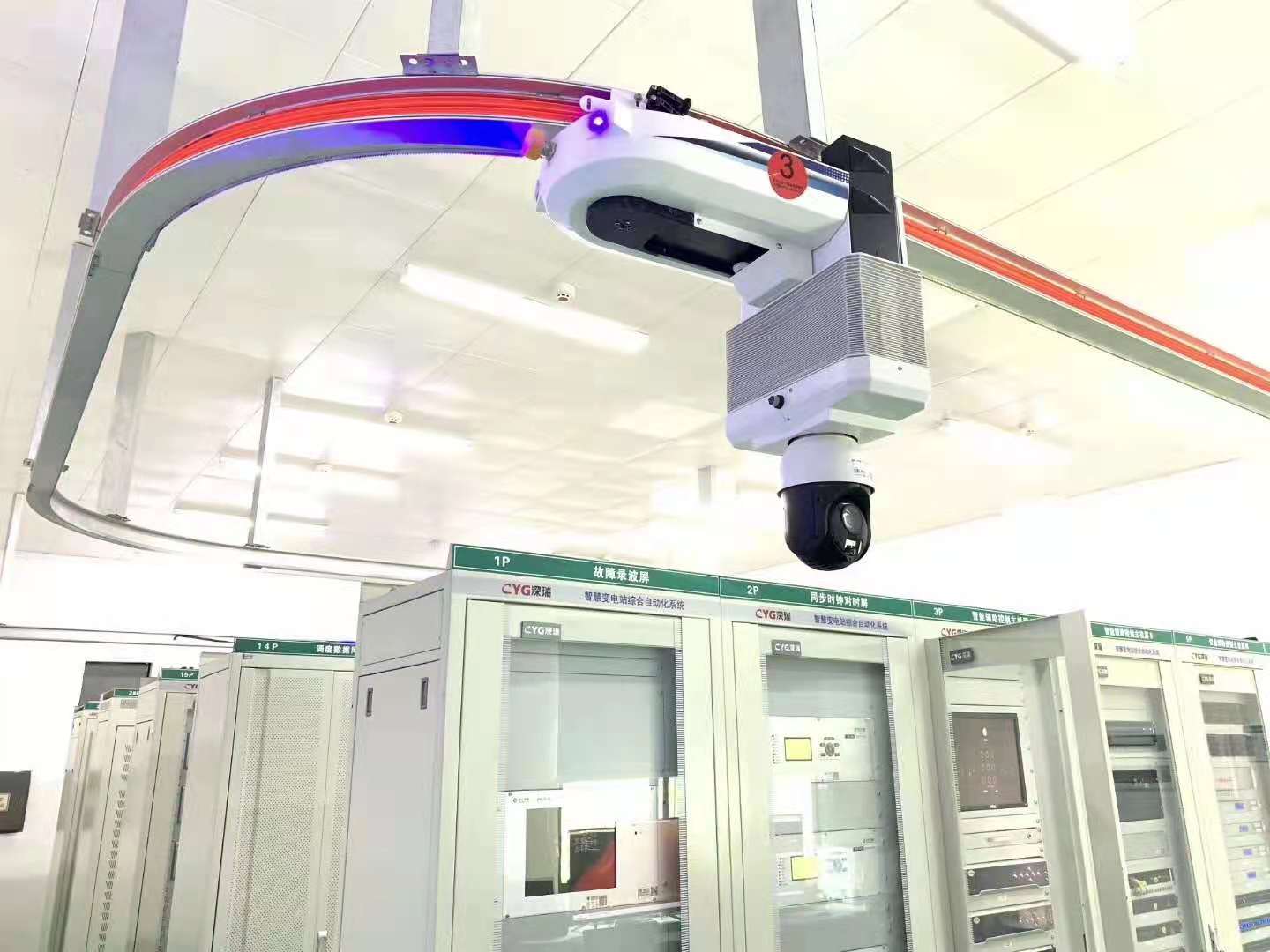 厂家直销 轨道式移动监控摄像机器人