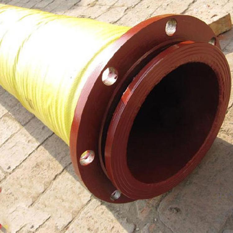 益茂橡塑供应可曲绕法兰吸排水胶管 泵连接法兰输水胶管