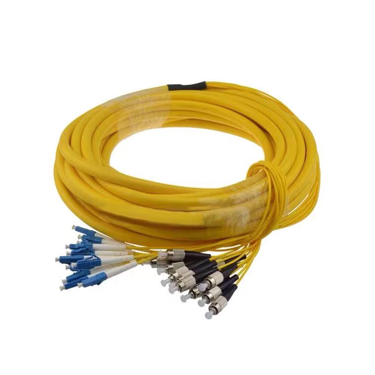 单模多芯集束分支缆4芯8芯12芯24芯束状光纤跳线SC转LCFCST电信级抗拉可定制尾钎