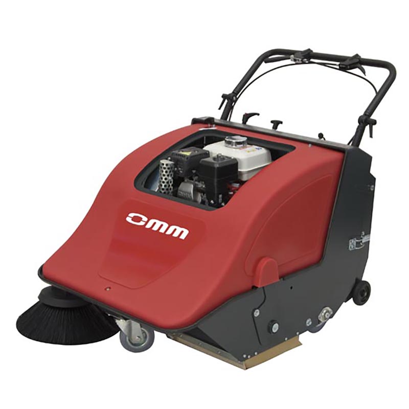 意大利OMM手推式汽油清扫车500ST 发动机动力扫地机
