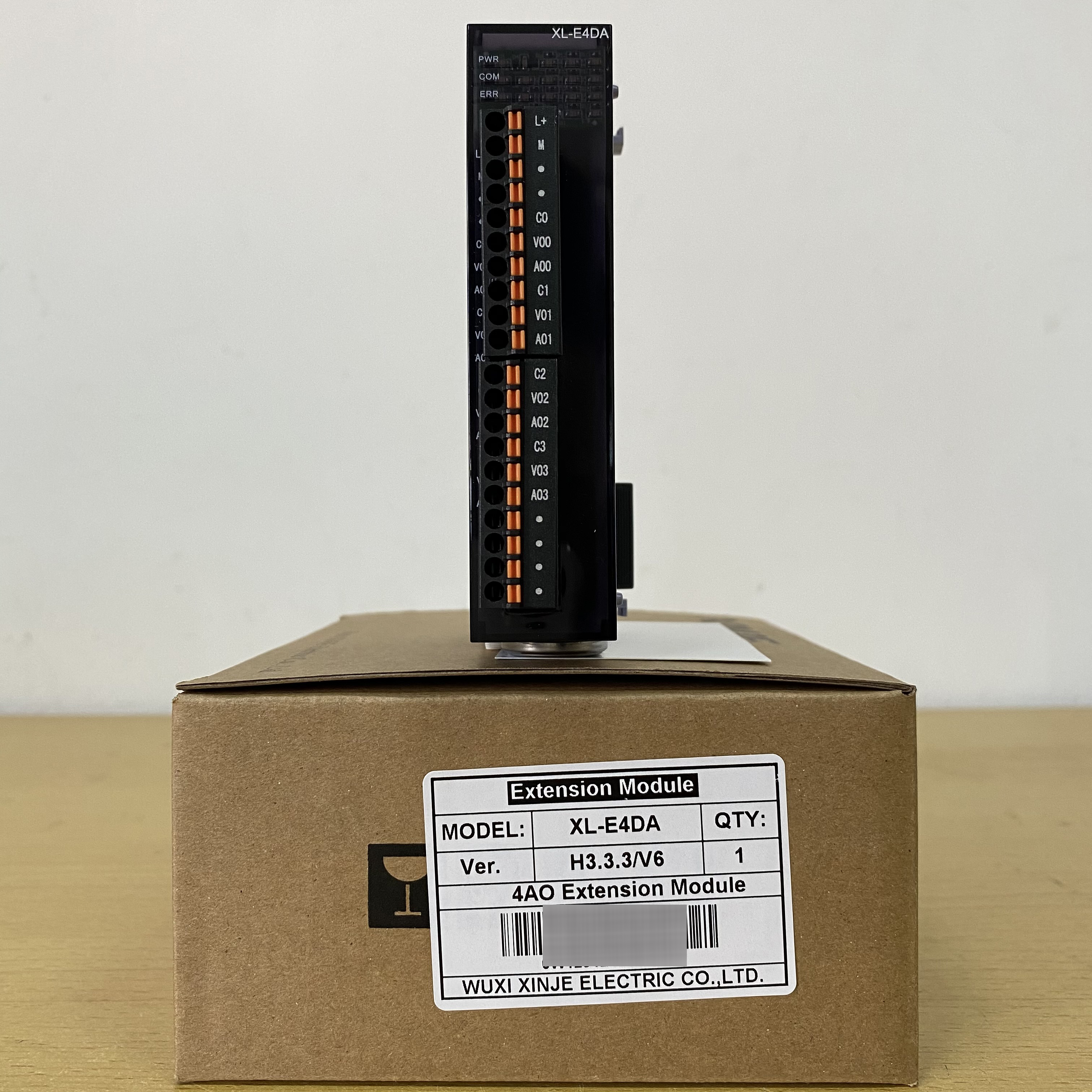 XINJIE信捷PLC XL-E4DA 4通道模拟量输出右扩展模块 可扩展10到16个 DC24V