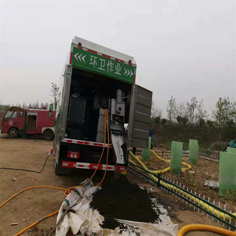 智能粪便分离化粪池清掏车 现场处理二次分离