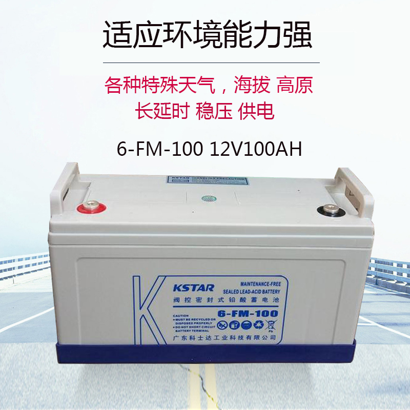 铅酸免维护蓄电池科士达6-FM-100固定型UPS蓄电池