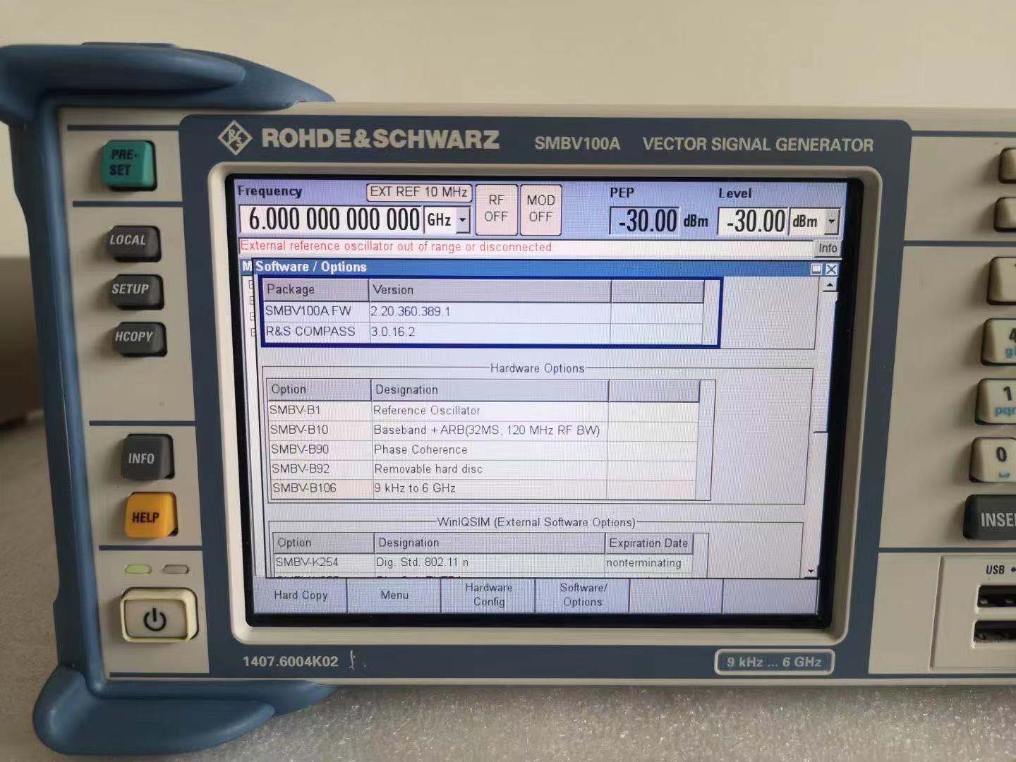 罗德与施瓦茨R&S SMBV100A矢量信号发生器 回收闲置