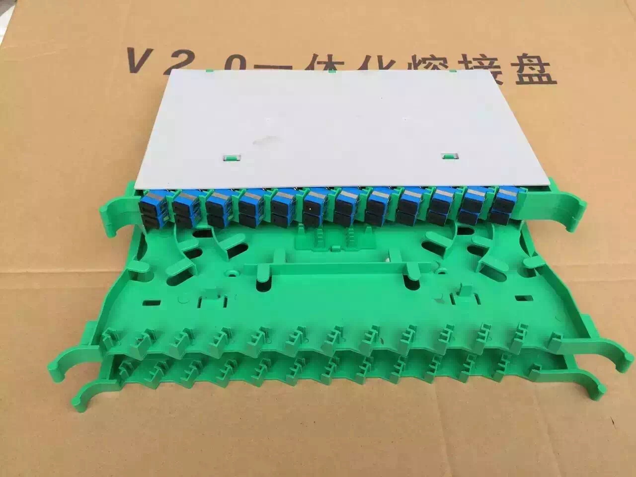 24芯一体化熔纤盘双层24芯一体化模块