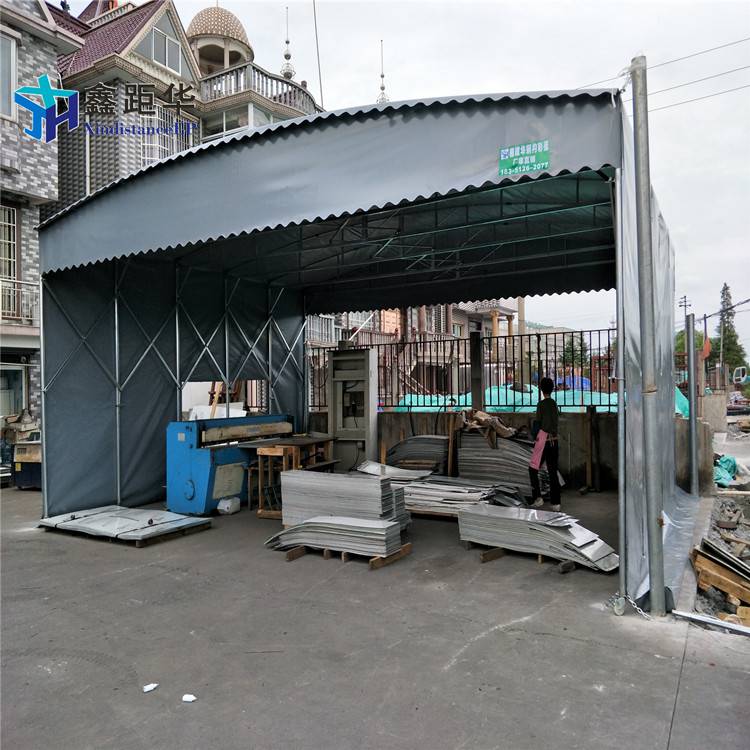 四川凉山移动物流园雨棚大型可移动雨棚-免费测量