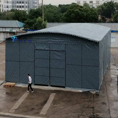 店门口推拉雨篷 加油站遮雨棚 免费测量-河北邢台