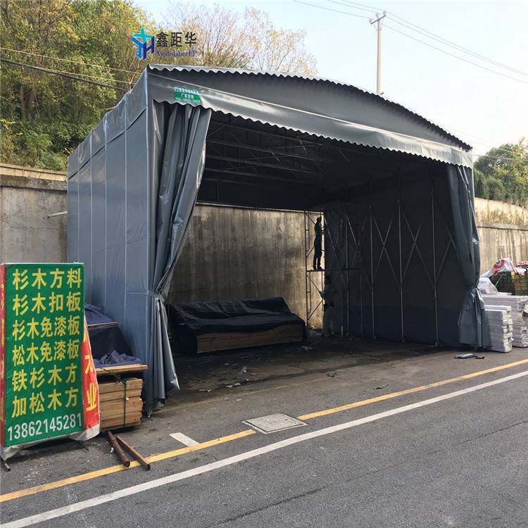广东珠海工地临时篷大型物流雨棚-加粗加厚