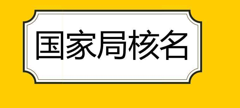 国家局核名需要哪些条件及流程