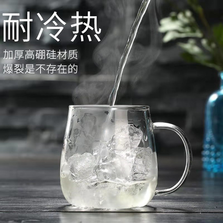 圆趣杯 透明带盖玻璃杯厂家供应 破顺包赔