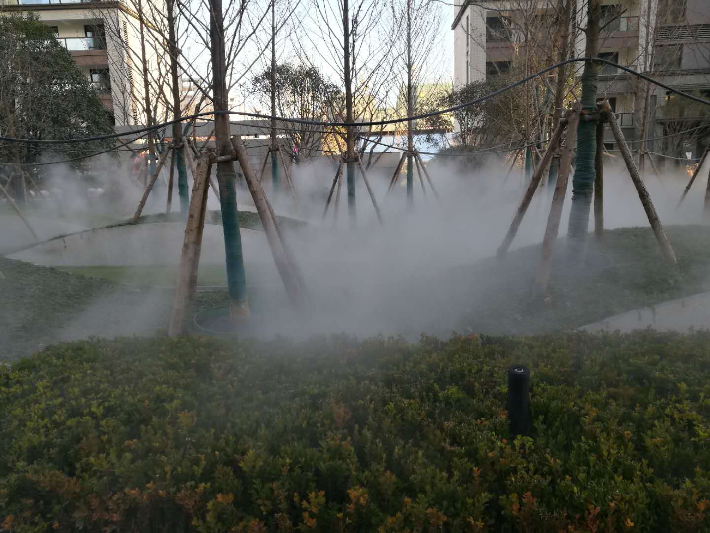 庭院景观造雾造景，智能化灌溉设备