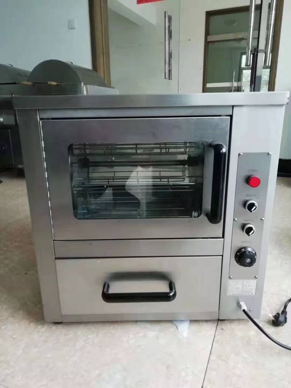 SK-68型电旋转式烘烤机烤地瓜炉 加厚不锈钢材质