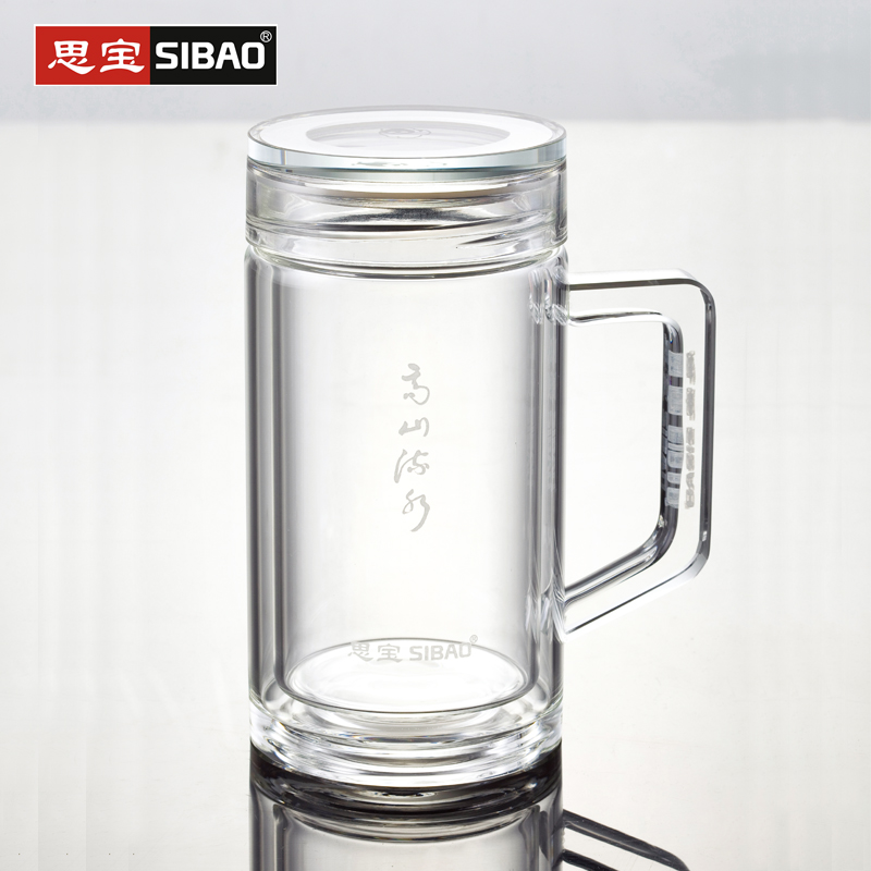 四川成都思寶玻璃杯批發定制禮品 高山流水玻璃杯