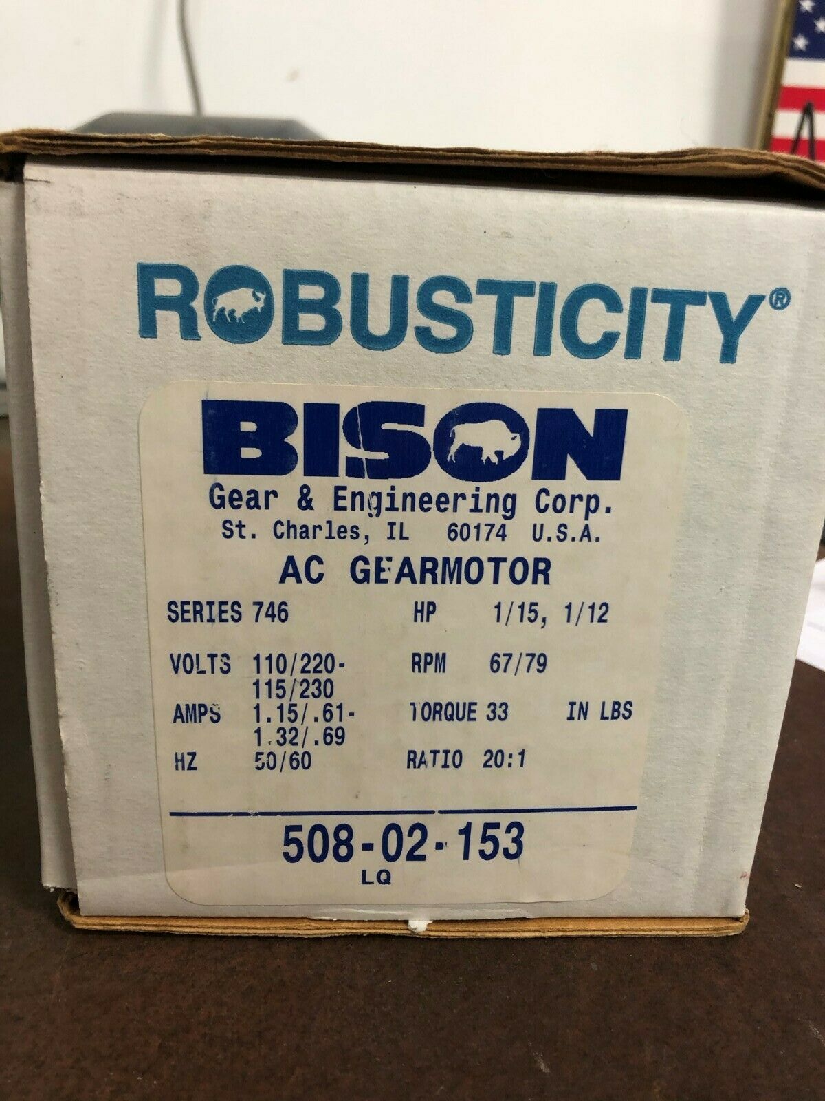 BISON GEAR	011-336-1091 特价处理