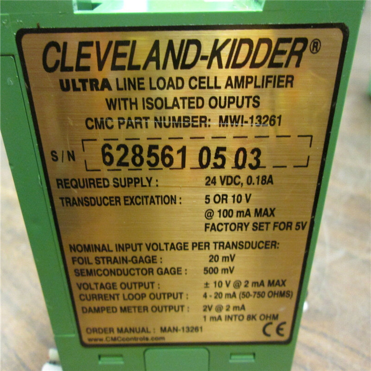 扭力测量装备 Cleveland Kidder MO-12136-20