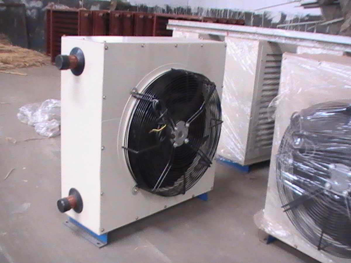 甘肃酒泉市 工业暖风机 4GS铜管热水暖风机 5GS钢管暖风机